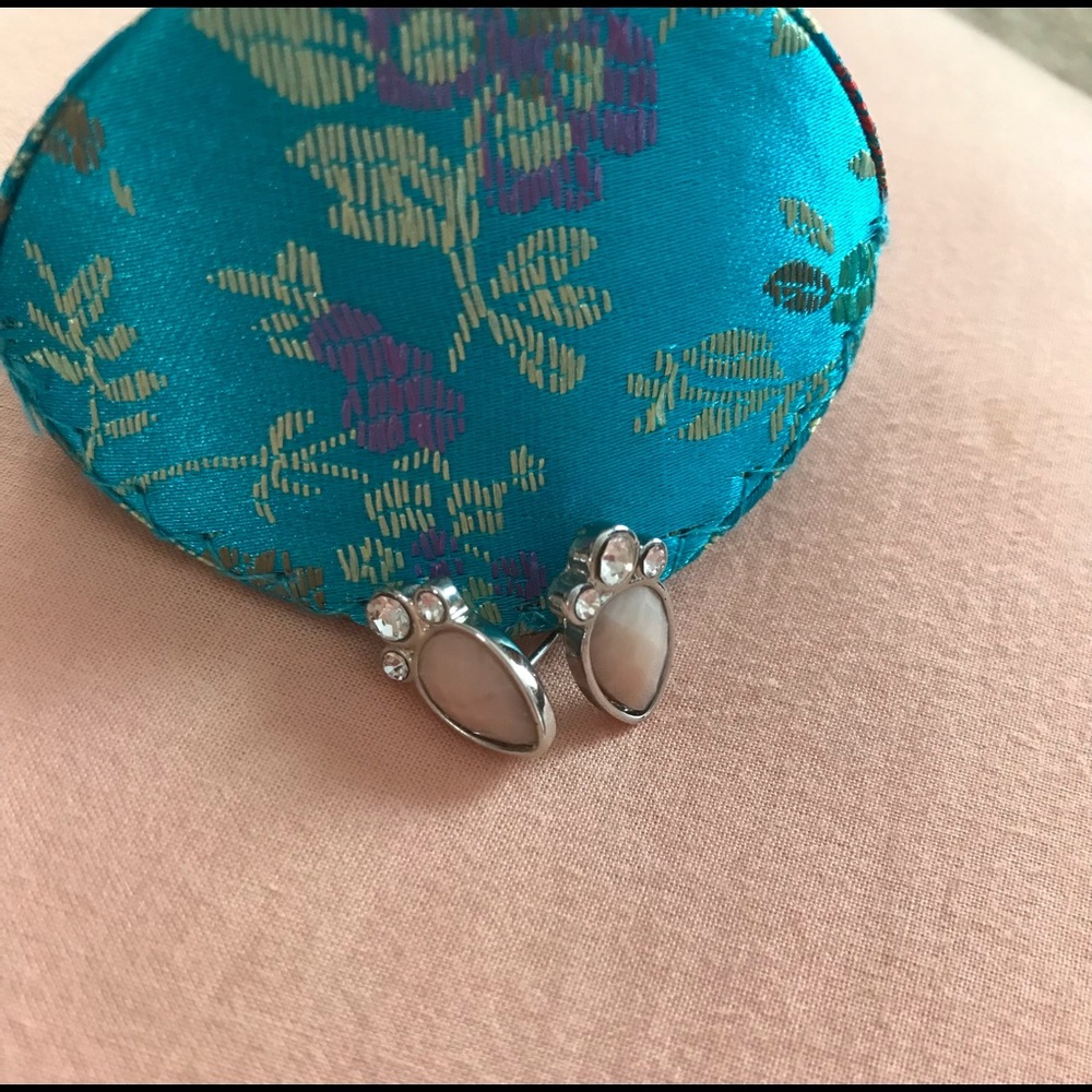 Light pink Earrings with jewels